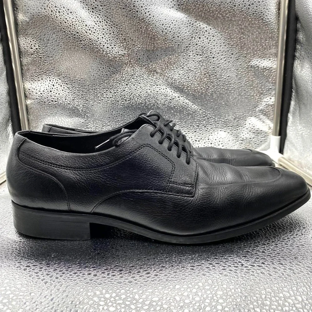 Cole Haan Kilgore Apron Ox Oxford Dress Shoes Mens 8.5 Black Leather Square Toe